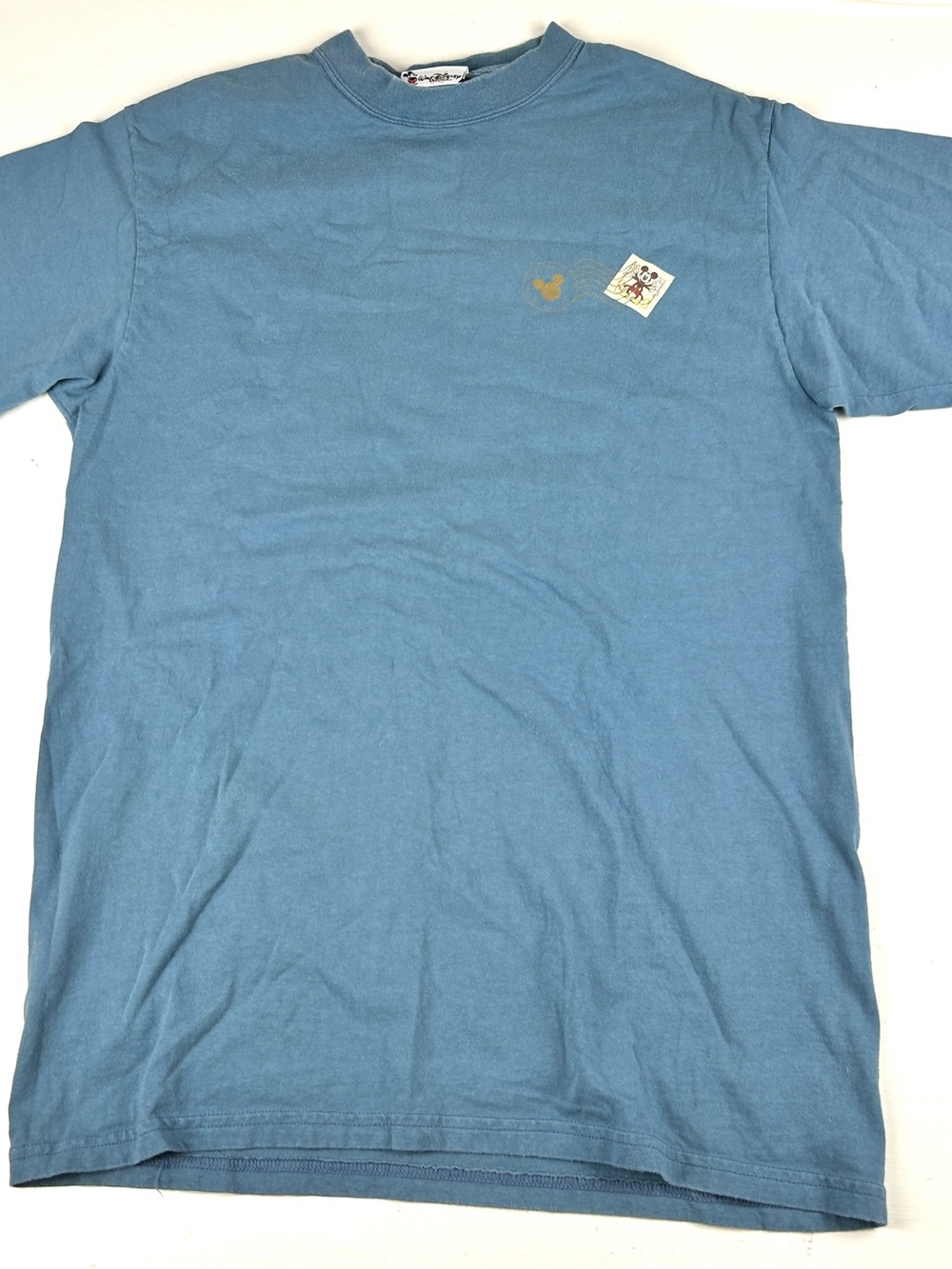 Disney World Tour Vintage 90s Shirt Adult Medium Blue Made USA Epcot